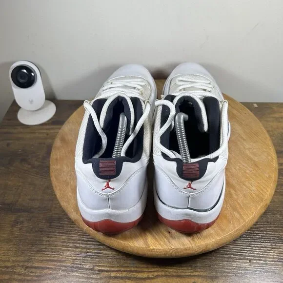 Nike Air Jordan Retro 11‎ Low Cherry White Shoe Men's Size 13 528895-101
